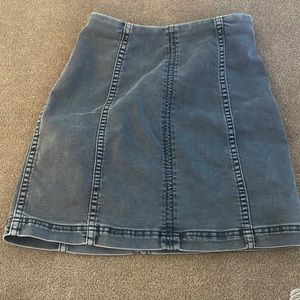 Free People denim skirt
